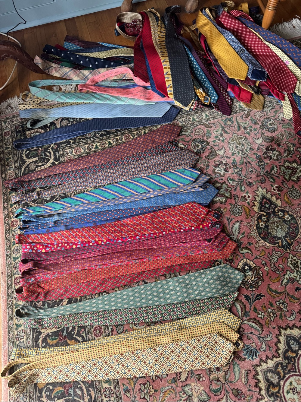 Assorted Men’s Silk Ties - Red, Blue, Gold, Green & More